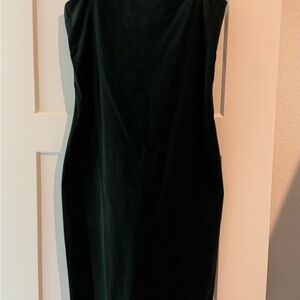 Zara Strapless Olive Green Dress